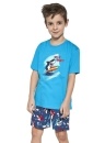 Piżama chłopięca Cornette Shark turkus