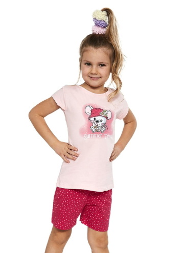 Pijama pentru fete CORNETTE LITTLE MOUSE roz