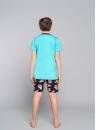 Chlapecké pyžamo ITALIAN FASHION AVOCADO tyrkysová/print tmavě modrá