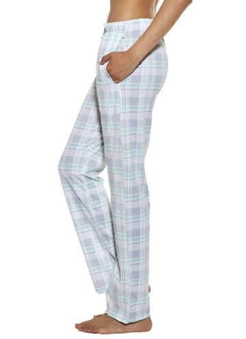 Spodnie piżamowe Cornette damskie pastelowa kratka