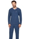 Hřejivé pánské pyžamo REGINA modrá FROTTE
