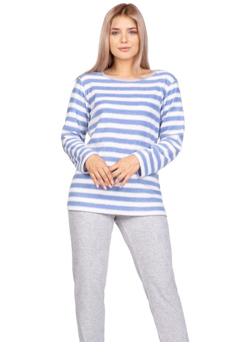 Pijama dama REGINA albastru FROTTE