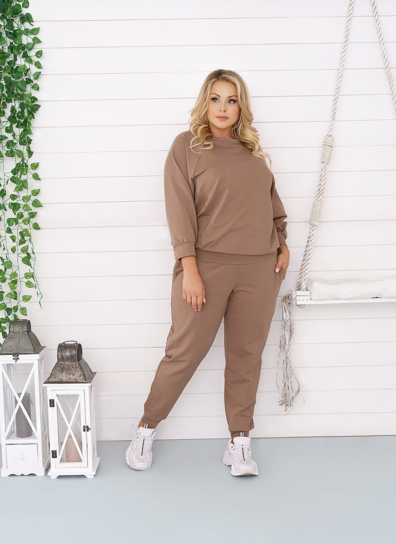 Női szett ITALIAN FASHION ALTA 3/4+hosszú camel