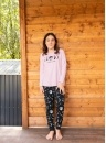 Dívčí pyžamo ITALIAN FASHION UMBRA lososová/print