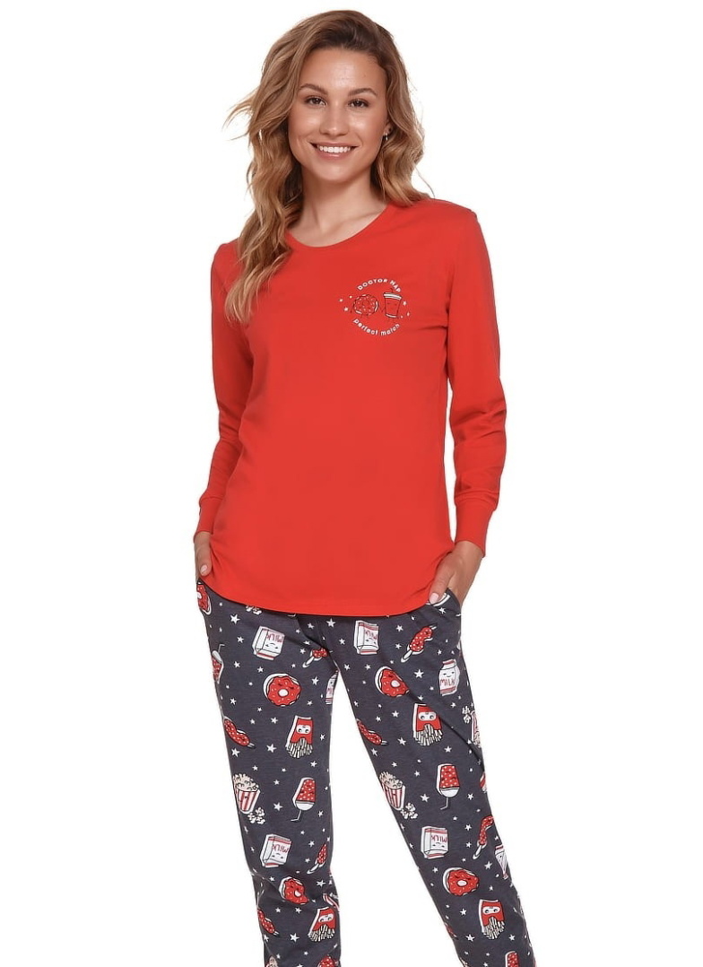 Pijama dama DOCTOR NAP PM.4312 RED