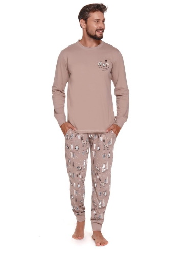 Pijama bărbați DOCTOR NAP PMB.4329 BEIGE