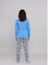 Pijama pentru fete ITALIAN FASHION KIMI lung albastru/print