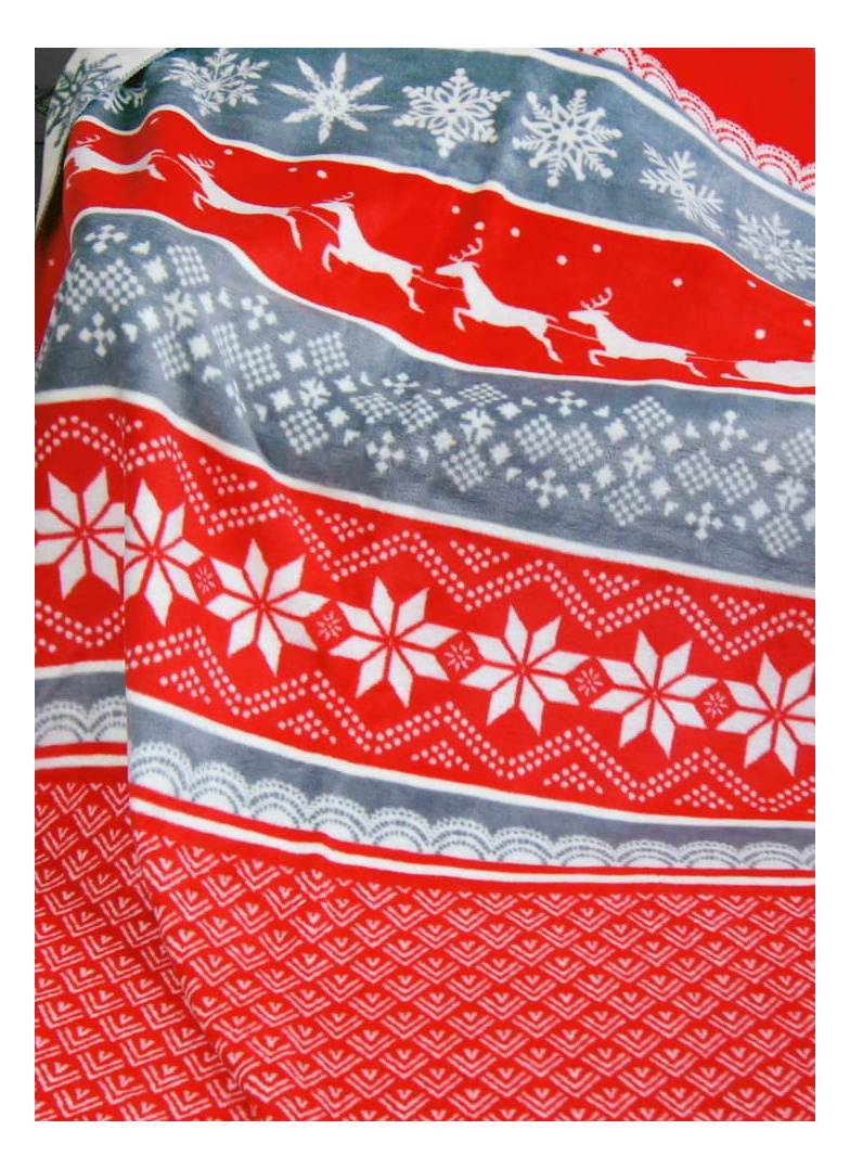 Deka vánoční GRENO GLAMOUR ŚNIEŻKA 150X200