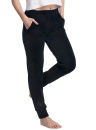 Pantaloni de trening LUNA.1165 velur negru