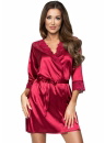 Halat din satin DONNA COLETTE burgundy