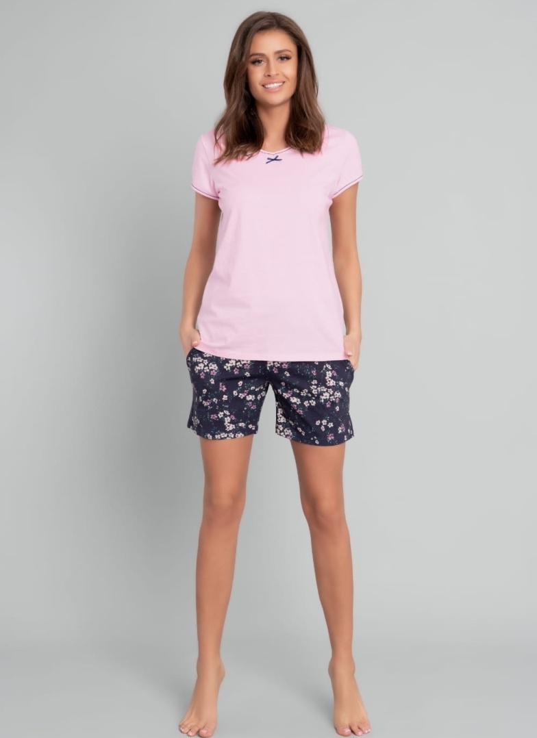 Dámské pyžamo ITALIAN FASHION CELESTINA růžová/print