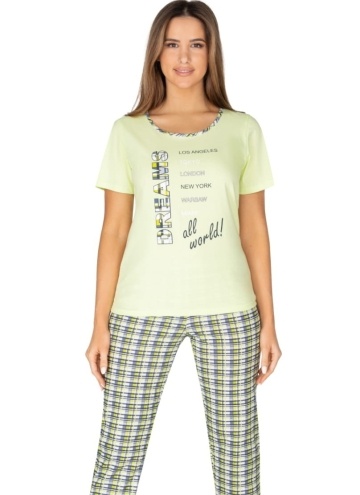 Dámské pyžamo REGINA 988 zelená