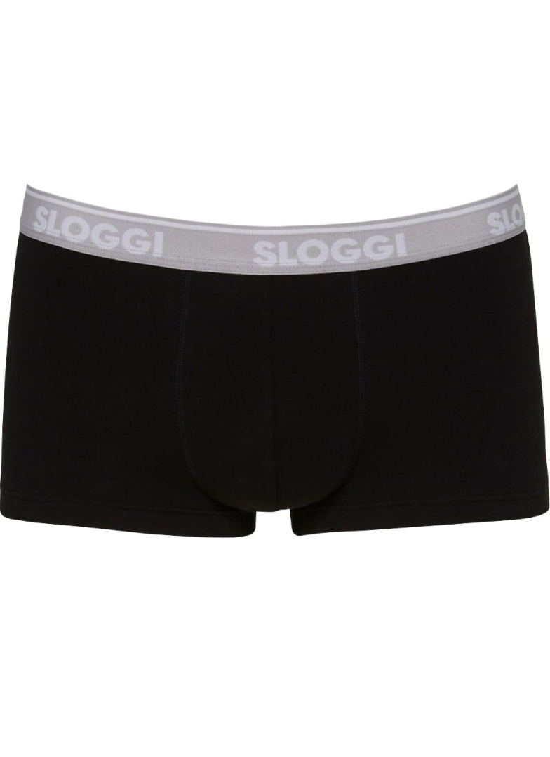 Boxeri SLOGGI MEN GO ABC HIPSTER 2P BLACK