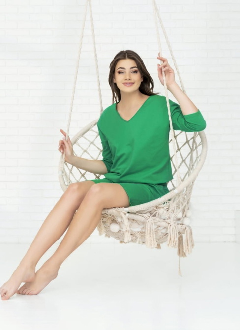 Set femei ITALIAN FASHION KARINA 3/4+scurt verde