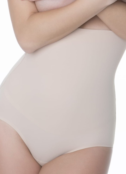 Chiloți JULIMEX SHAPEWEAR cu talie ridicată 241 bej