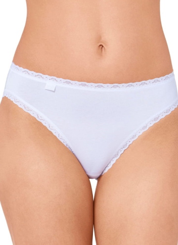 Chiloți dama SLOGGI 24/7 COTTON LACE TAI WHITE