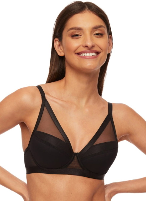 Sutien push-up KINGA PU-750 COMFORT I negru