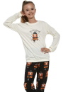 Pijama fete CORNETTE WINTER BEAR ecru