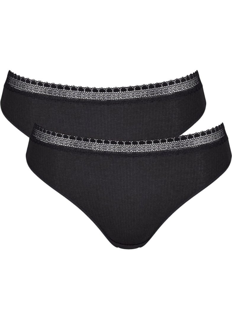 Női bugyi SLOGGI GO RIBBED TAI C2P BLACK