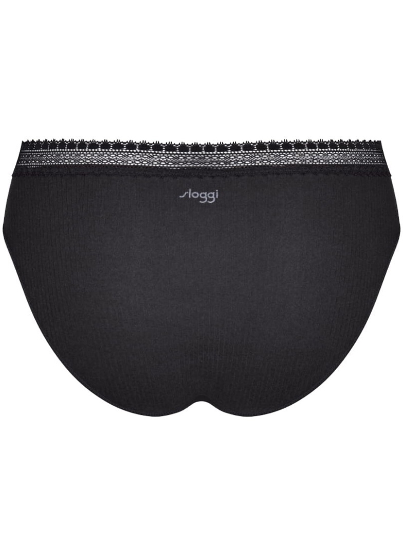 Dámské kalhotky SLOGGI GO RIBBED TAI C2P BLACK