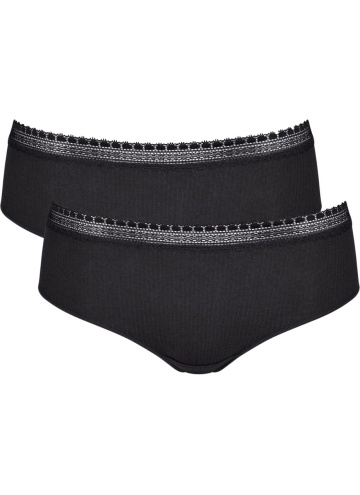 Női bugyi SLOGGI GO RIBBED HIPSTER C2P BLACK