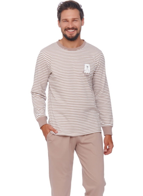 Pijama bărbați DOCTOR NAP PMB.4530 BEIGE