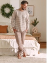 Pijama pentru bărbați DOCTOR NAP PMB.4530 BEIGE