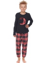 Pijama din flanel DOCTOR NAP PDU.4507 BLACK