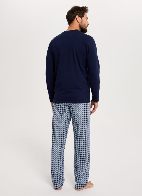 Pánské pyžamo ITALIAN FASHION JAROMIR tmavě modrá/print