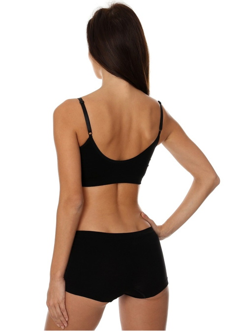 BRUBECK Sutien COMFORT COTTON negru