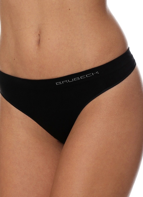 BRUBECK Stringuri dama COMFORT COTTON negru