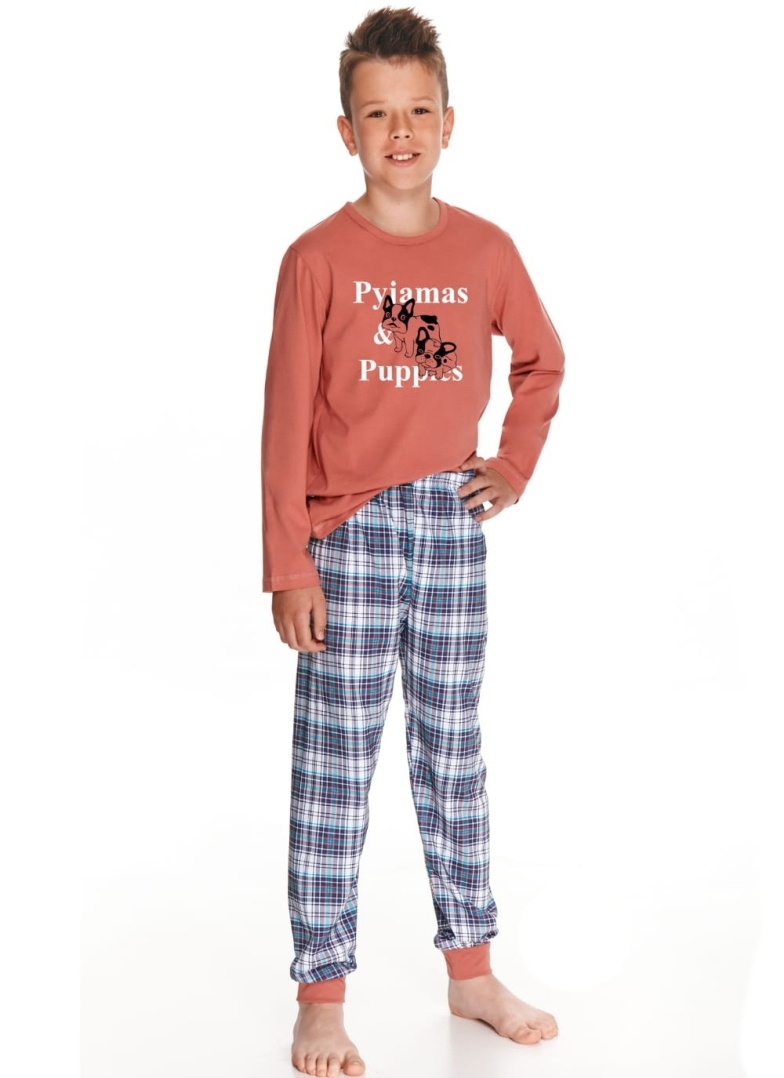 Chlapecké pyžamo TARO ENZO cihlová