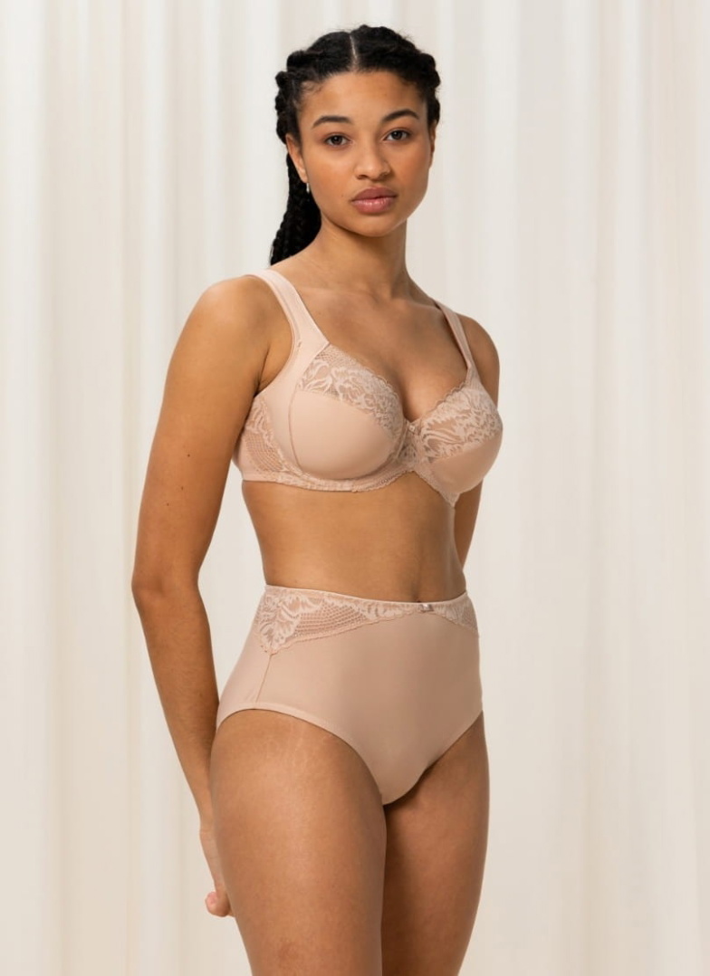 Melltartó TRIUMPH MODERN LACE+COTTON W02 NEUTRAL BEIGE