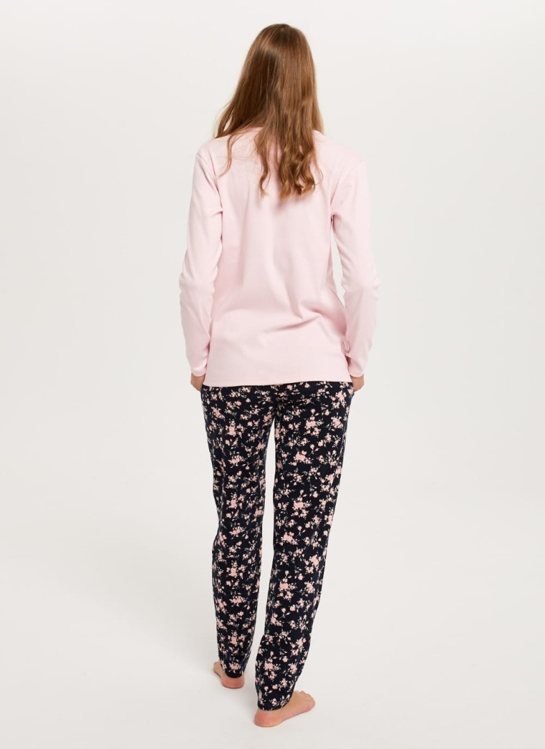 Dámské pyžamo ITALIAN FASHION LEONIA růžová/print