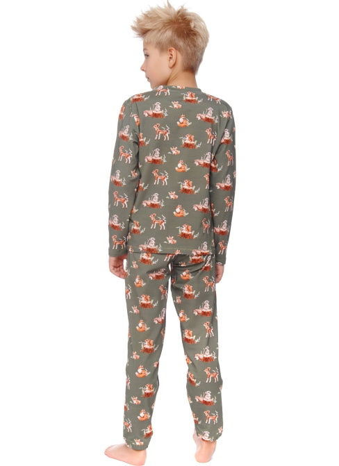 Pijama pentru copii DOCTOR NAP PDU.4598 FOREST GREEN ORGANIC