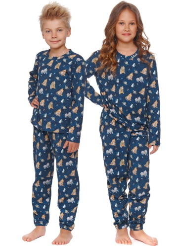 Pijama pentru copii DOCTOR NAP PDU.4598 FOREST NAVY ORGANIC