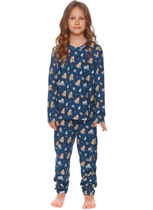 Pijama pentru copii DOCTOR NAP PDU.4598 FOREST NAVY ORGANIC