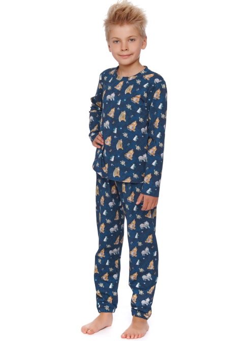 Pijama pentru copii DOCTOR NAP PDU.4598 FOREST NAVY ORGANIC