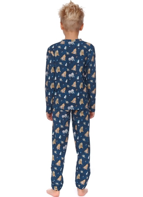Dětské pyžamo DOCTOR NAP PDU.4598 FOREST NAVY ORGANIC