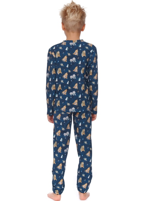 Pijama pentru copii DOCTOR NAP PDU.4598 FOREST NAVY ORGANIC