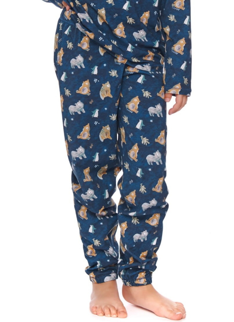 Pijama pentru copii DOCTOR NAP PDU.4598 FOREST NAVY ORGANIC