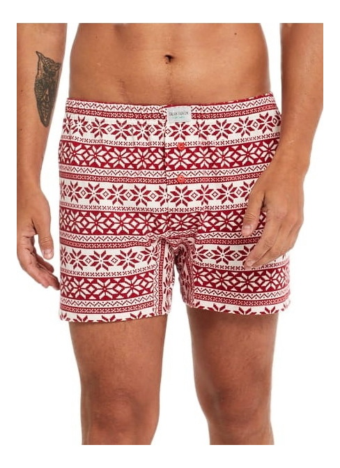 Férfi boxeralsó ITALIAN FASHION ARKTYKA print/s.piros