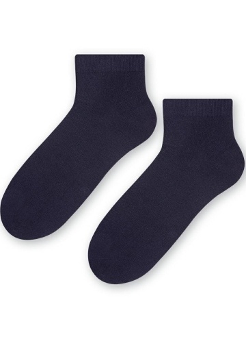 STEVEN Krátké bavlněné ponožky ART. 010 tmavě modrá