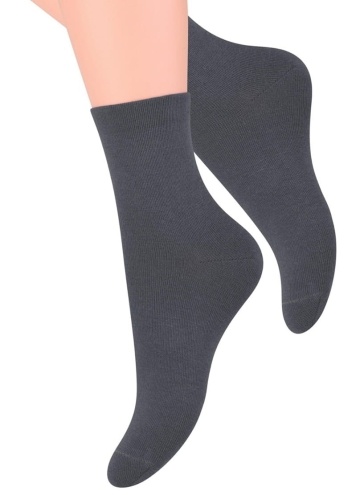Ponožky dámské STEVEN ART. 037 tmavé šedá