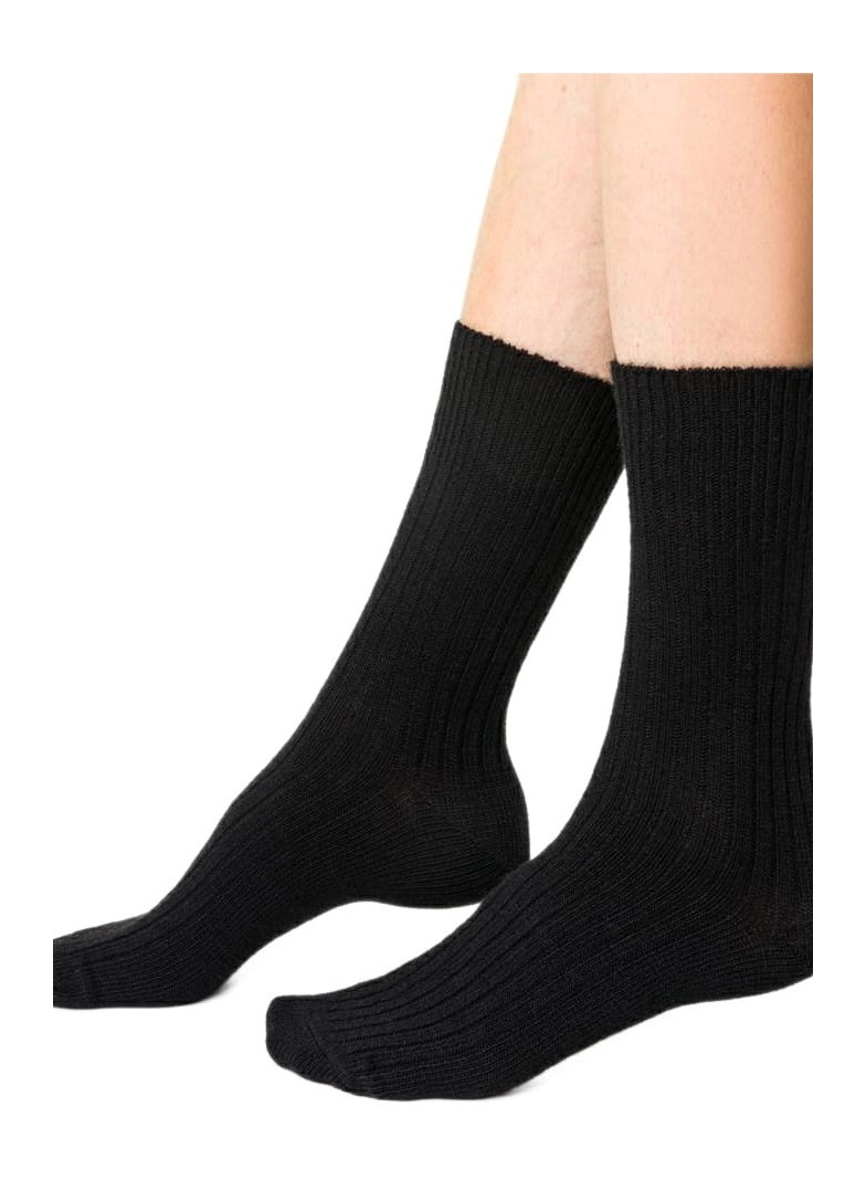 Ponožky dámské s alpacké vlny STEVEN černá