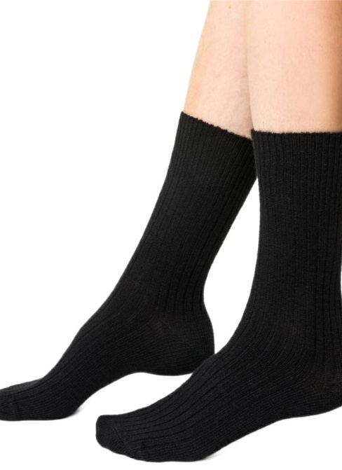 Ponožky dámské s alpacké vlny STEVEN černá