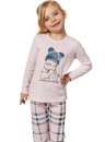 Pijama fete ITALIAN FASHION BORA lung roz/print