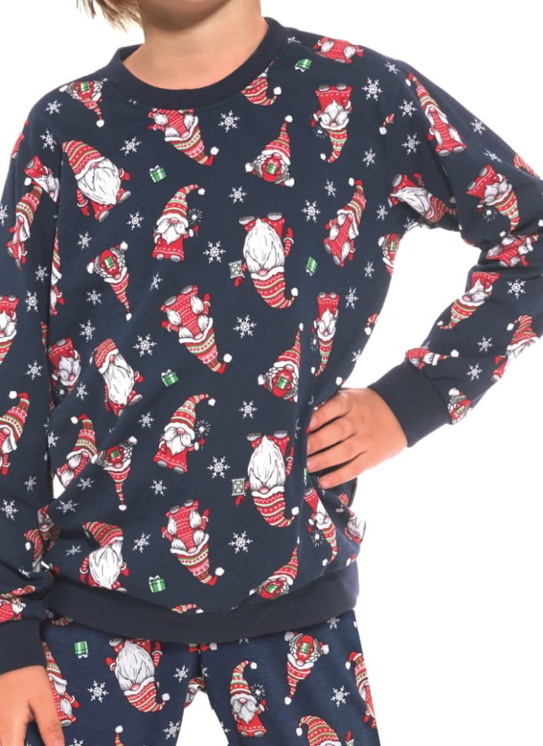 Crăciun Pijama băieți CORNETTE GNOMES blugi