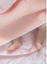 Kocyk niemowlęcy SENSIS.1051 różowy-biały