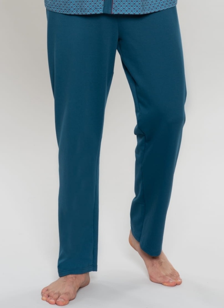 Rozpinana piżama męska Wadima niebieski atramentowy